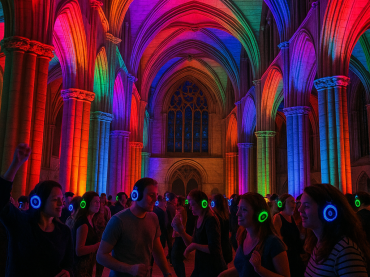 Silent Disco in Malmesbury Abbey - Family